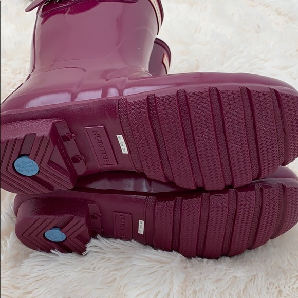 Hunter original short glossy violet rain boots - Picture 8 of 8